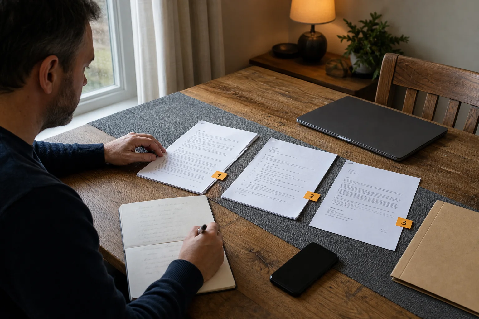 Customer arranging agreement and correspondence into a chronological complaint evidence trail